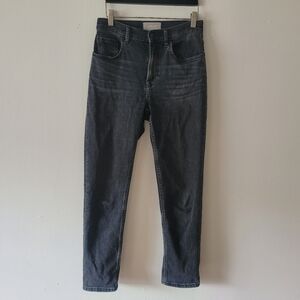 Everlane The High Rise Straight Jean Size 26 Black